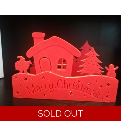 Christmas Light Display Merry Christmas 3D Printed